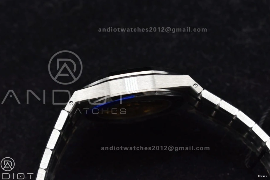 15450 on Best 1:1 Bracelet 37mm Edition Dial Clone Super Royal Blue SS SS ZF Textured Oak SA3120 0117